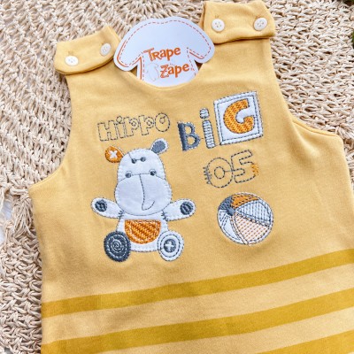 Jardineira Banho de Sol - Hippo Big 05 - Amarelo